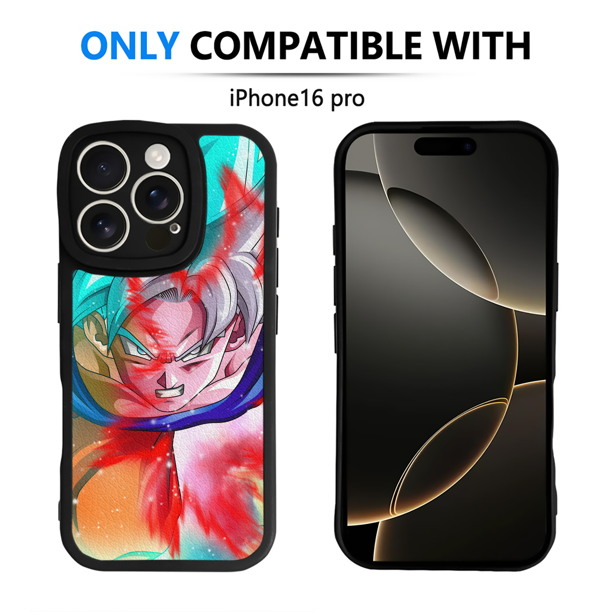 （画像用） ドラゴンボール DRAGON BALL 【iPhone 16シリーズ対応】シリコンスマホケース（レザー調） 材質：シリコン